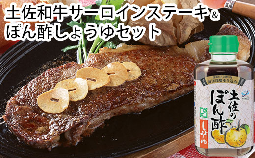 土佐和牛サーロインステーキ200g×２枚＆ぽん酢しょうゆセット