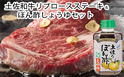 土佐和牛リブロースステーキ200g×２枚＆ぽん酢しょうゆセット